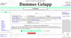 Desktop Screenshot of dummes-gelapp.de