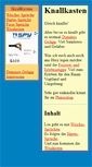 Mobile Screenshot of knallkasten.dummes-gelapp.de